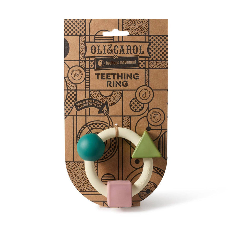 bauhaus teething ring / soft colors