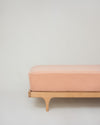 organic two layer cotton gauze light pink fitted sheet