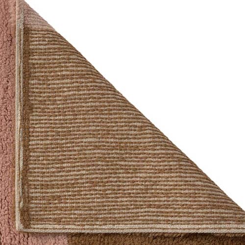 wool runner rug chroma / spiced coral