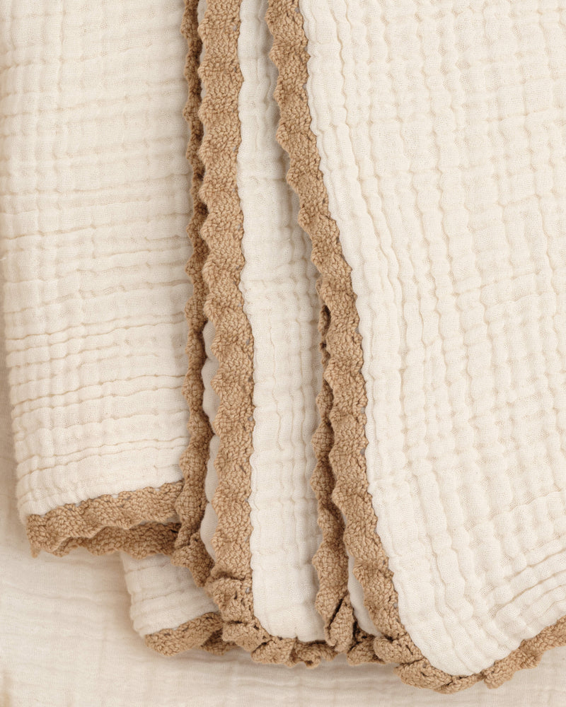lace baby blanket / undyed