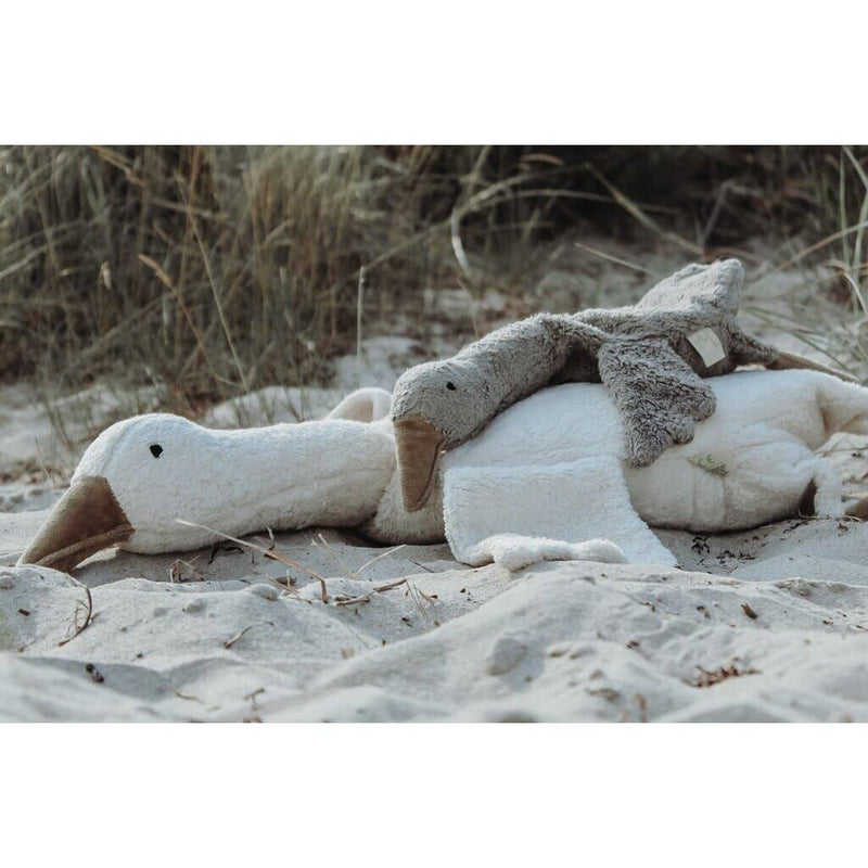 cuddly animal goose small / grey