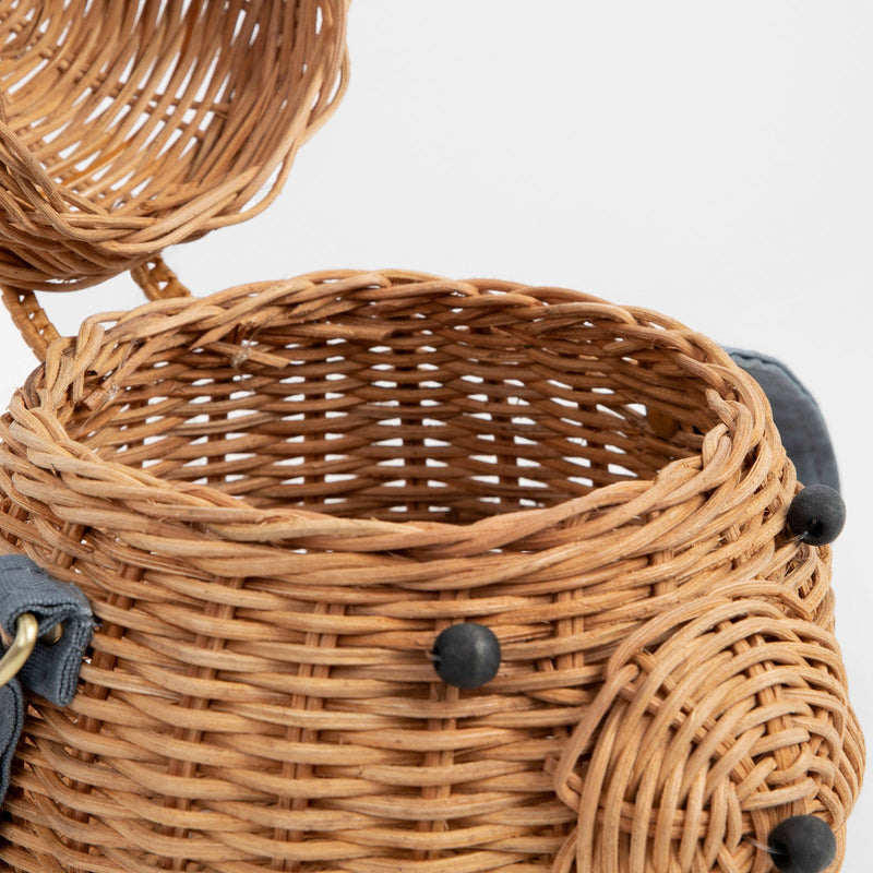 bear rattan bag