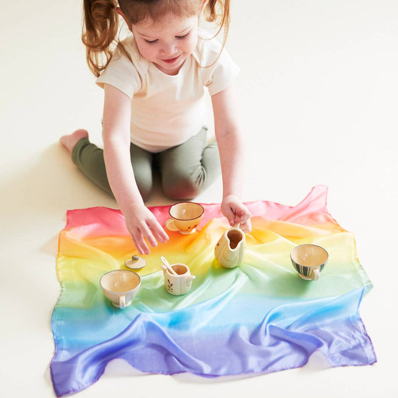 mini enchanted playsilk / rainbow