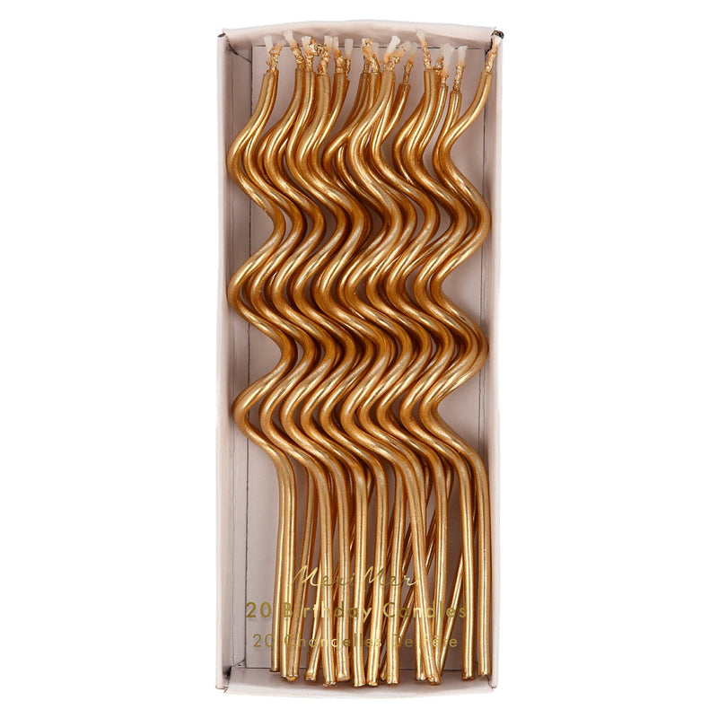 gold swirly candles
