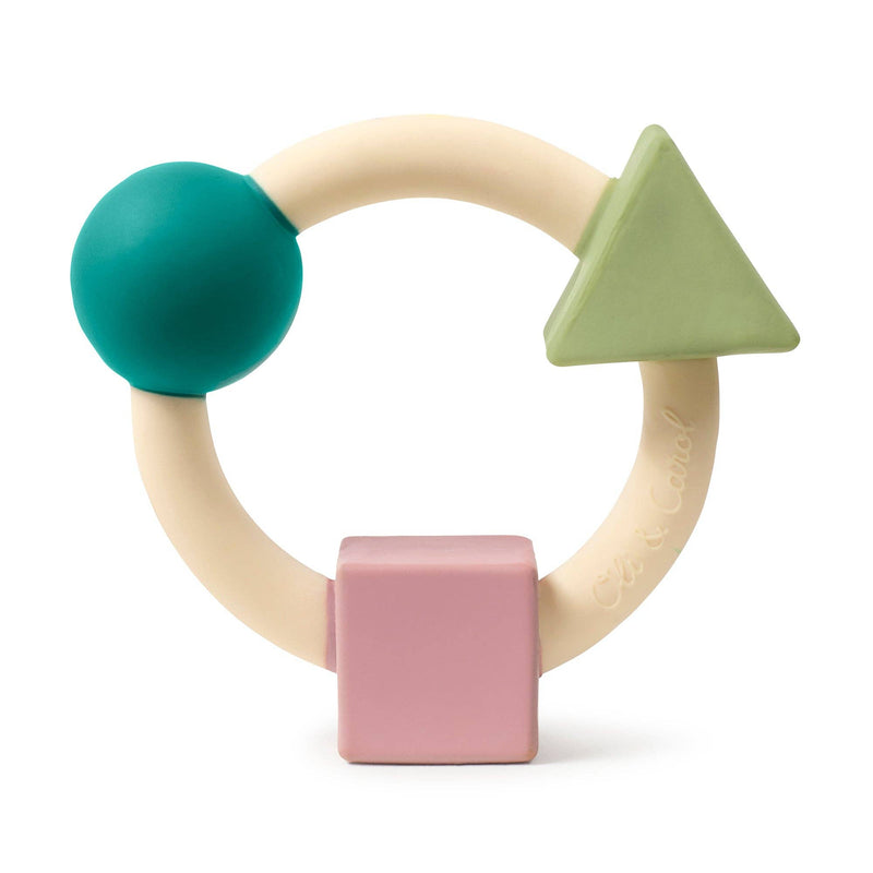 bauhaus teething ring / soft colors