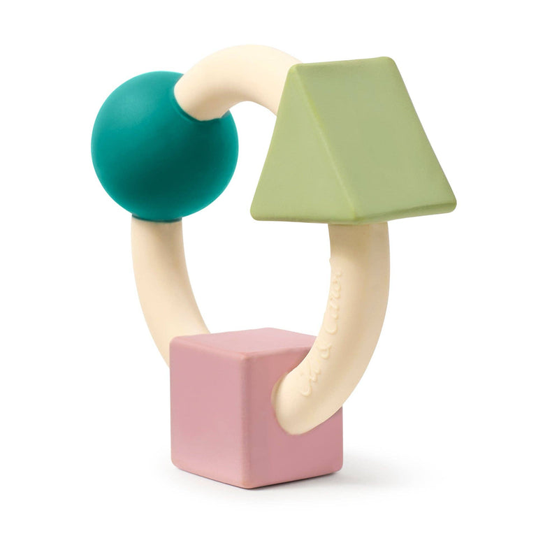 bauhaus teething ring / soft colors