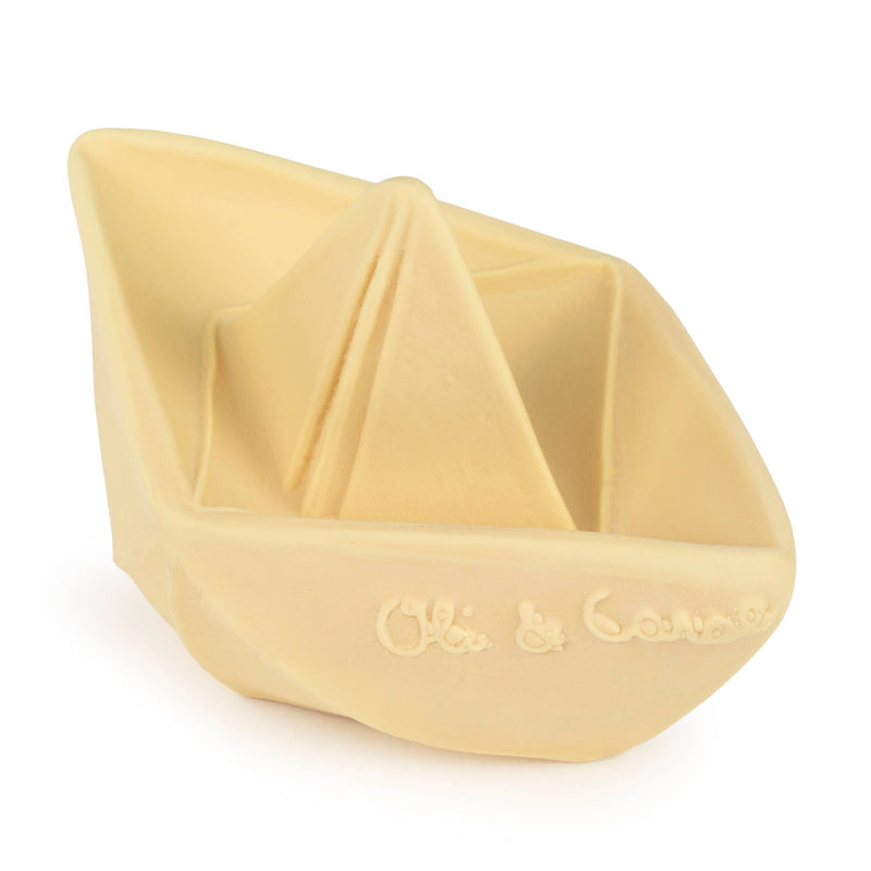 origami boat bath toy / vanilla