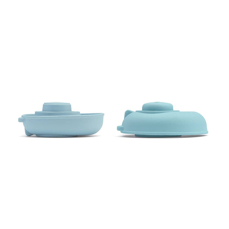 rubber convertible boat / pastel blue