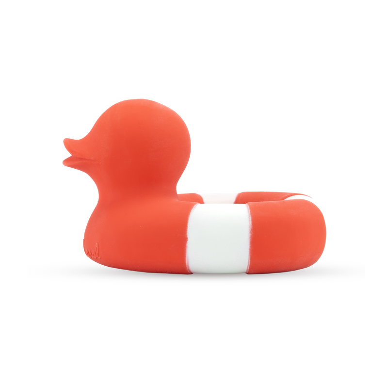flo the floatie bath toy / red