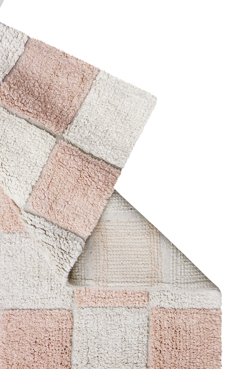 washable rug kitchen tiles / rose