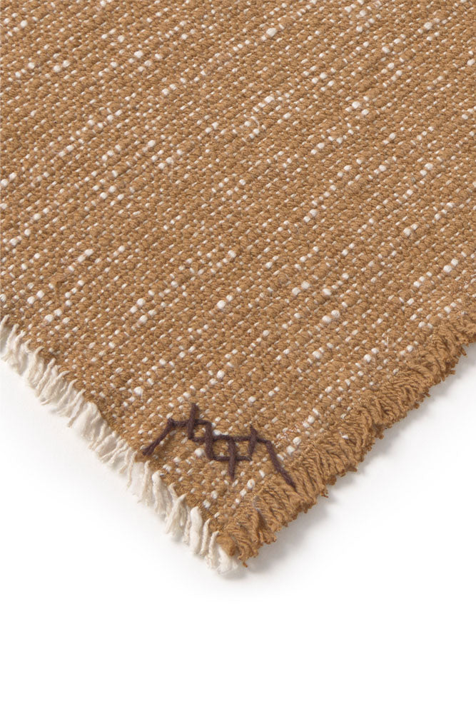 handloom throw / ochre
