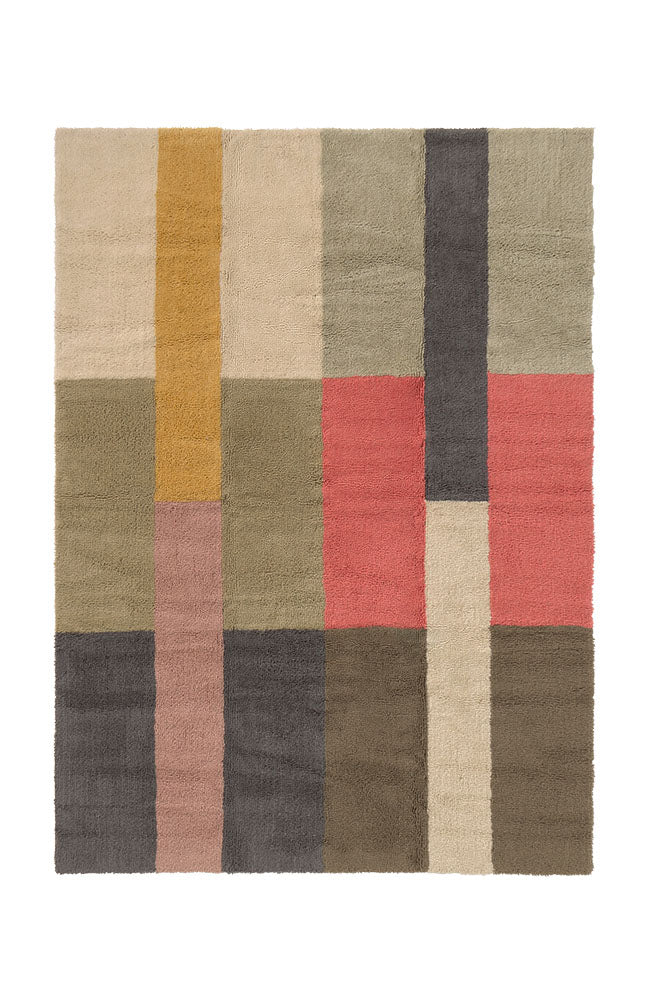 wool area rug chroma palette