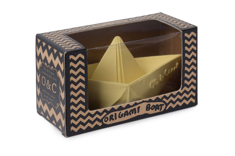 origami boat bath toy / vanilla