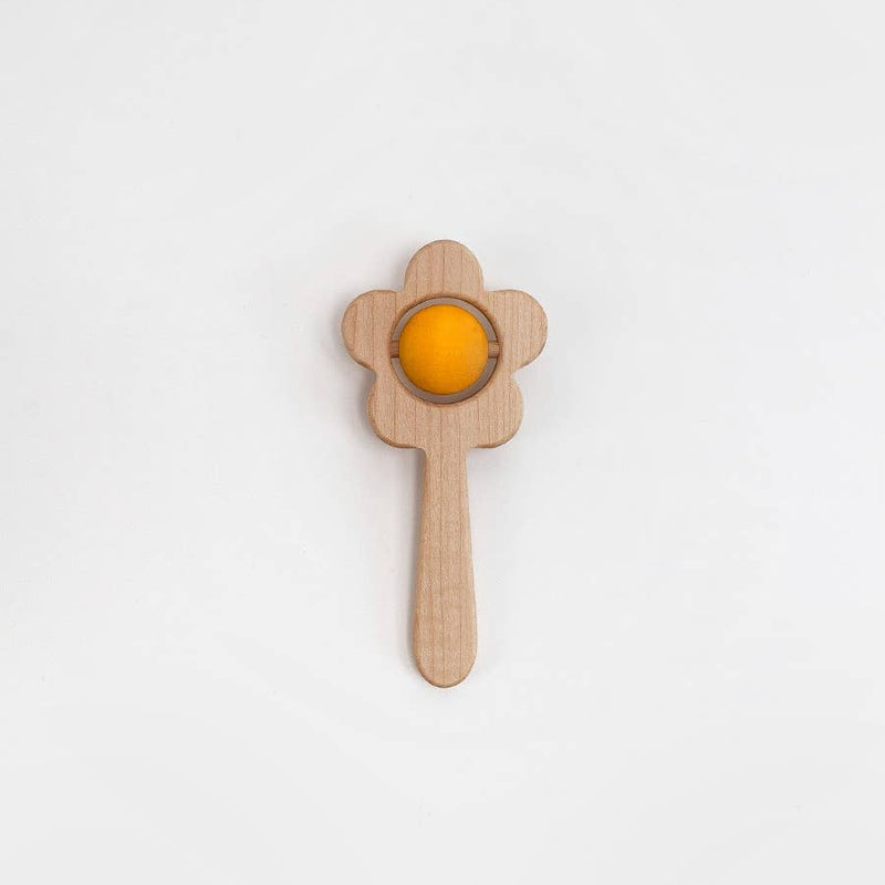 flower rattle / yellow