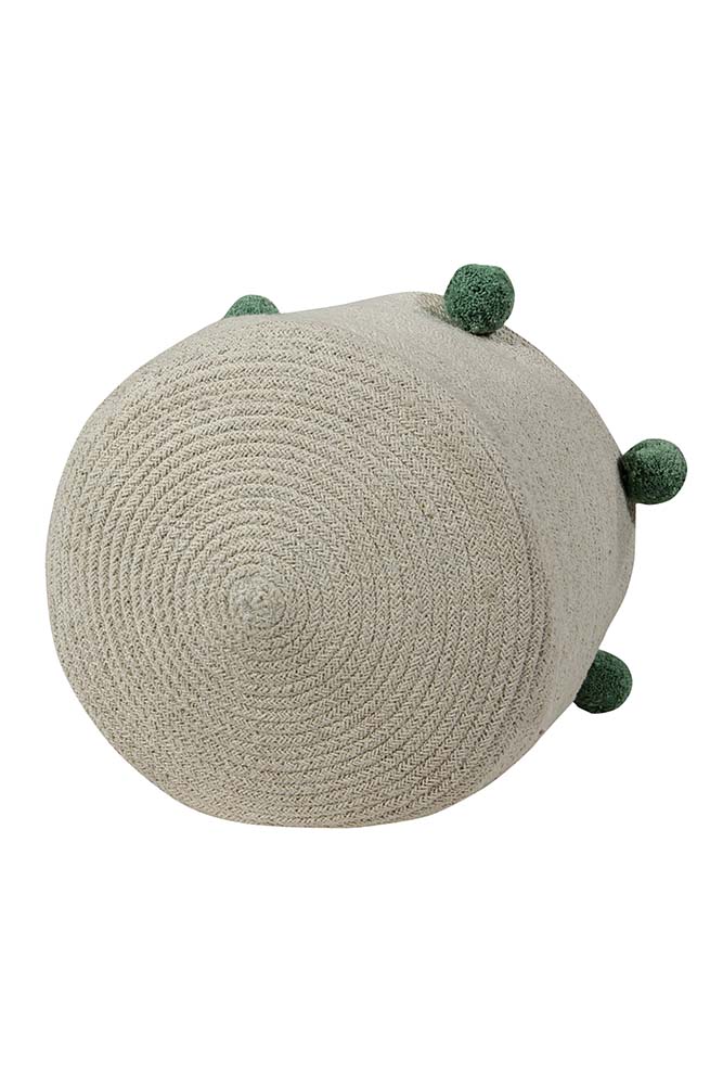 storage basket / bubbly natural - green