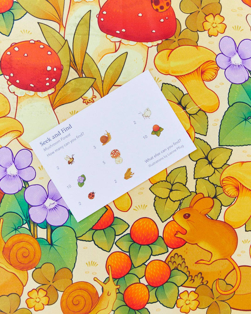 mushroom seek & find playsilk