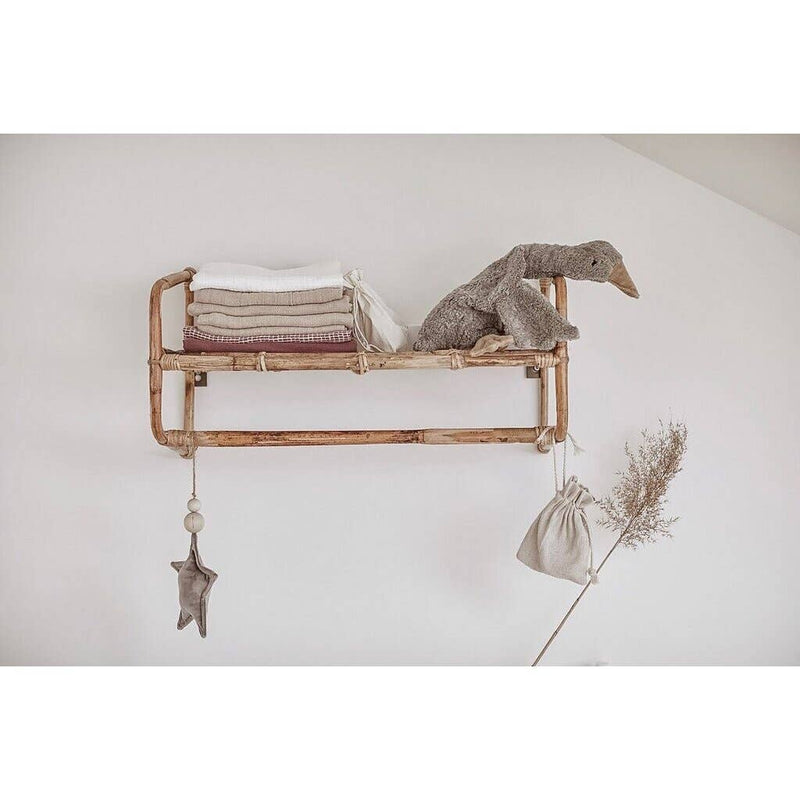 cuddly animal goose small / grey