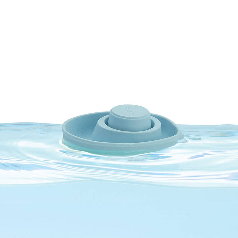 rubber convertible boat / pastel blue