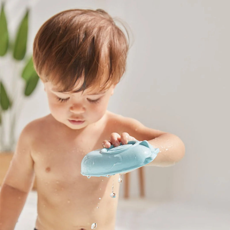 rubber convertible boat / pastel blue