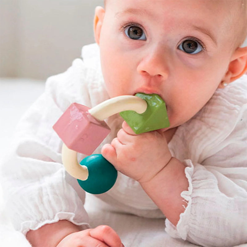 bauhaus teething ring / soft colors