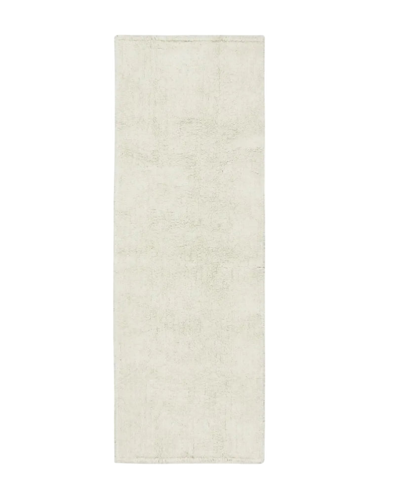 wool runner rug / natural (undyed)
